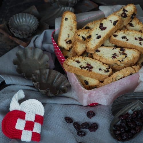 Biscotti opskrift Tranebær- og marcipan biscotti