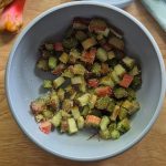 Rabarberbrud med marcipan